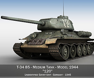 T-34 85 - Soviet medium tank - 120