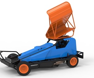 BriSCA Formula 1 for Dirt while turning V2 Scale 1:25