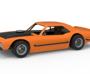 Vintage Asphalt Modified stock car V12 Scale 1:25