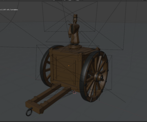 Ancient Chinese South-Pointing Chariot  Rigged Mechanical Vehicle