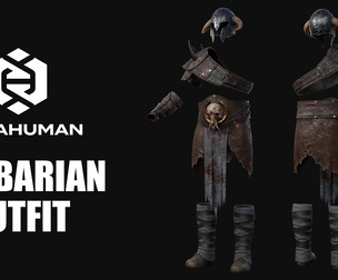 Barbarian Outfit For MetaHuman Vol 01