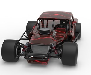 Vintage Asphalt Modified stock car V13 Scale 1:25