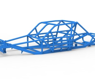 Frame of Vintage Asphalt Modified stock car V3 Scale 1:25