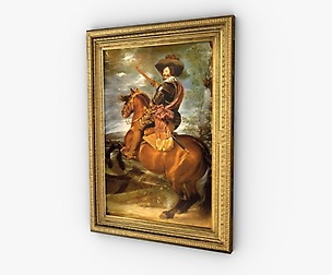 Framed painting
