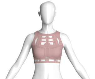 Girls Ladder-Cutout Crop Top | Marvelous / Clo3d / obj / fbx
