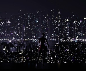 Cyberpunk Megacity Rooftop - Sci-Fi Character and City Environment