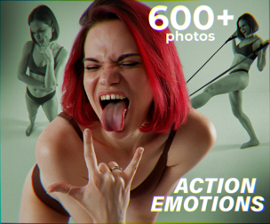 600+ Female Action & Emotions — Reference Pictures