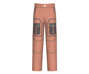Girls Cargo Pant With Mesh Pockets | Marvelous / Clo3d / obj / fbx