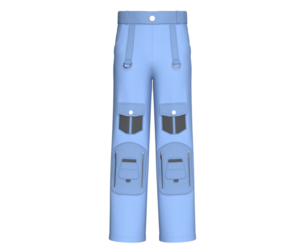 Men Double Zip Utility Pocket Cargo Pant | Marvelous / Clo3d / obj / fbx