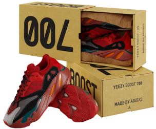 Adidas Yeezy Boost 700 HI RES RED 3D Model 3D model