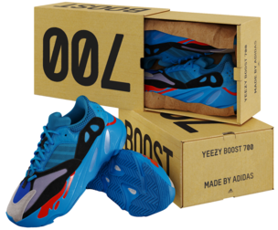Adidas Yeezy Boost 700 HI RES Blue 3D Model