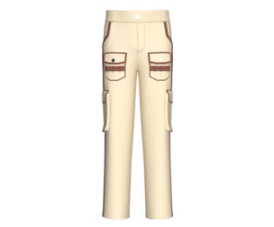 Men Side Striped Cargo Pant With Pocket | Marvelous / Clo3d / obj / fbx