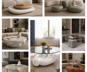 Big beton coffee table set 16 models
