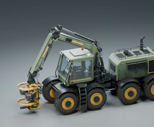 Forestry Harvester Blender Rig Animated Saw Chain
