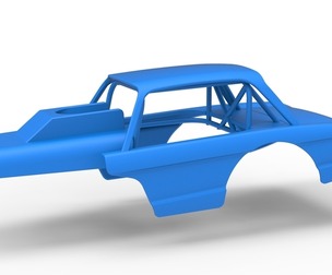 Shell of Vintage Dirt Modified stock car V10 Scale 1:25