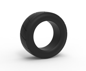 Vintage dirt tire Version 5 Scale 1:25