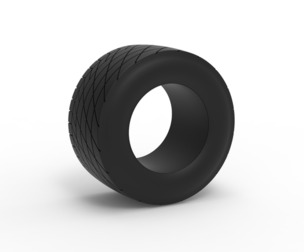 Vintage dirt tire Version 6 Scale 1:25