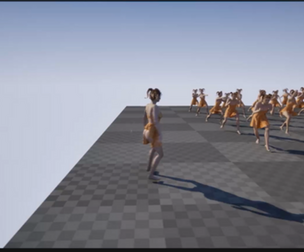 Rigged Young Woman in Summer Dress with Animations  UE Project