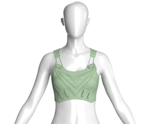 Girls Sage Crop Bralette Top | Marvelous / Clo3d / obj / fbx