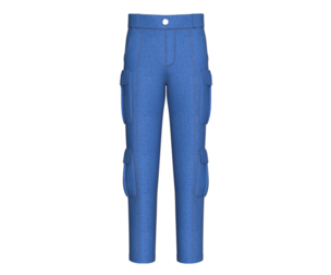 Men Cargo Pocket Denim Pant | Marvelous / Clo3d / obj / fbx