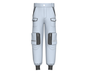 Men Cargo Pocket Jogger With Chains | Marvelous / Clo3d / obj / fbx
