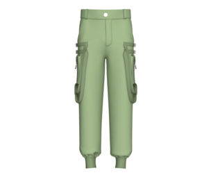 Men Straps Cargo Jogger With Pocket | Marvelous / Clo3d / obj / fbx