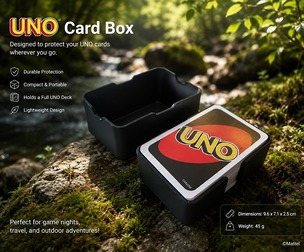 Simple and customizable card box – Parametric