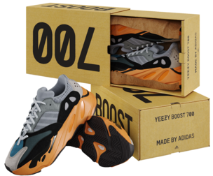 Adidas Yeezy Boost 700 WASH ORANGE 3D Model