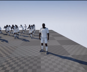 Rigged Soccer Player Character Male Football Athlete with Animations Facial Expressions UE Project