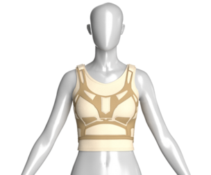 Girls Crop Top With Harness Piping | Marvelous / Clo3d / obj / fbx