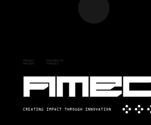 Amec - Futuristic Display Font