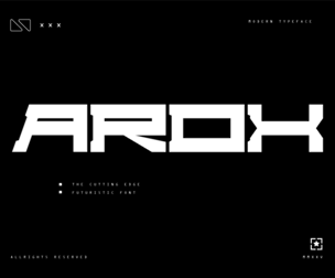 Arox - Futuristic Display Font