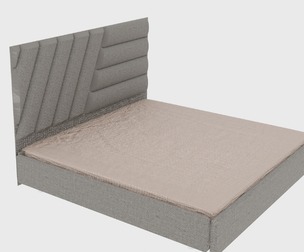 Upholstered Headboard Sloped Elements