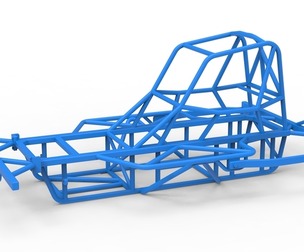 Frame of BriSCA Micro Formula 2 Stock Car Scale 1:16