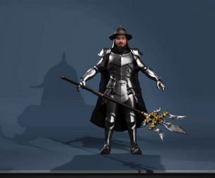 Rigged Ancient Armored Warrior Male Character  Face  Body Rigged  FBX  Blender