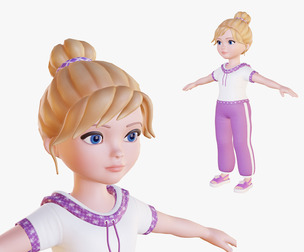 Cartoon girl