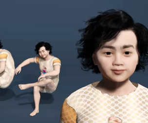 Cute Little Boy 3D Model  Fully Rigged  Facial Blendshapes