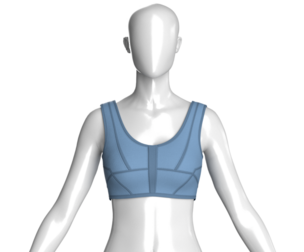 Girls Sports Bralette Top | Marvelous / Clo3d / obj / fbx