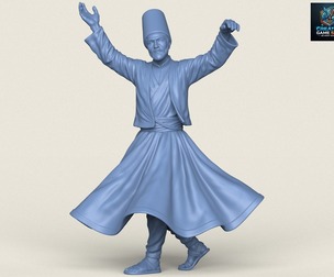Sufi Dervish Dancer Statue