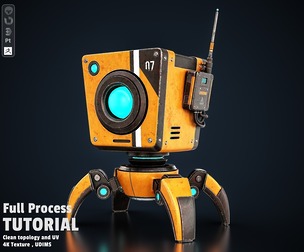 Robot Modeling & Texturing Tutorial - Full Production Pipeline