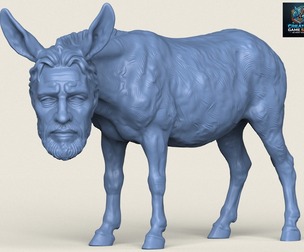 Donkey Man Miniature Toy