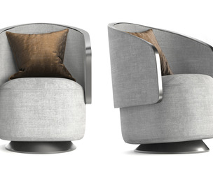 Luna Curved Accent Chair