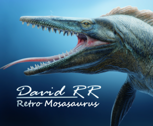Retro Mosasaurus Animation-Ready Dinosaur 3D Model