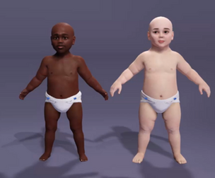 Rigged Baby Characters Pack  2 Cute Infants Collection