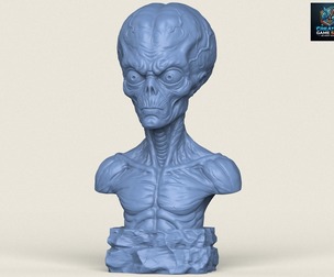Mars Attacks Alien Bust