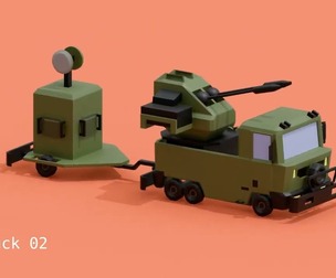 lowpoly military vhicals kit