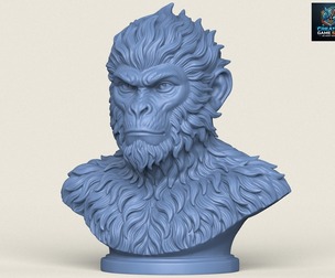 Caesar Chimpanzee Ape Bust