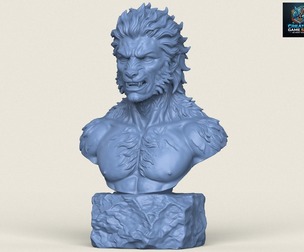 Werewolf Character Transformation Bust