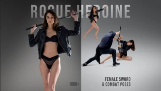 1000+ Rogue Heroine - Female Sword & Combat Poses cover
