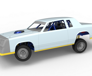 IMCA Stock car while turning Version 2 Scale 1:25